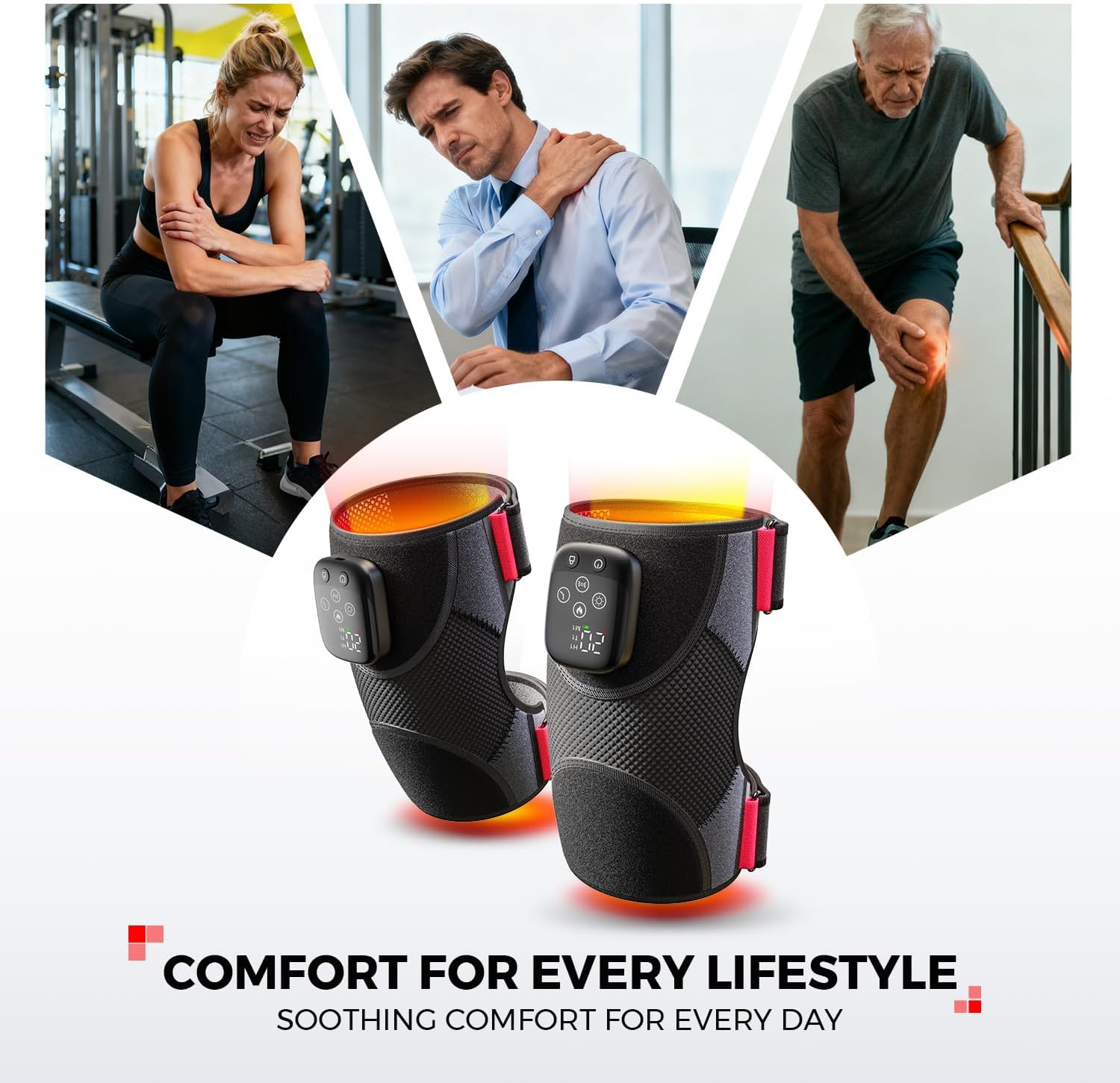 JointEase Knee Massager heat therapy
